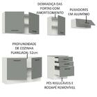 Cozinha Completa Madesa Agata 260002 Com Armário E Balcão (se