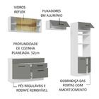 Cozinha Completa Madesa Agata 270005 Com Armário E Balcão (se