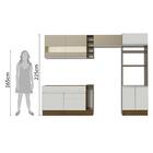 Cozinha Completa Madesa Cristal Com Armário E Balcão (sem Tam