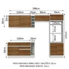 Cozinha Completa Madesa Cristal Com Armário E Balcão (sem Tam