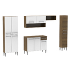 Cozinha Completa Madesa Emilly Com Armário E Balcão