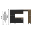 Cozinha Completa Madesa Emilly Com Armário E Balcão