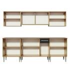 Cozinha Completa Madesa Emilly Fire Com Balcão E Armário Aére