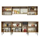 Cozinha Completa Madesa Emilly Fire Com Balcão E Armário Aére