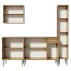 Cozinha Completa Madesa Emilly Sing Com Armário, Balcão E Pan