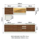Cozinha Completa Madesa Genova Com Armário E Balcão (sem Tamp