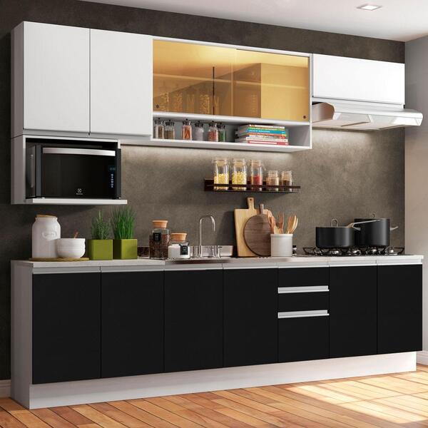 Cozinha Completa Madesa Genova Com Armário E Balcão (sem Tamp