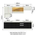 Cozinha Completa Madesa Genova Com Armário E Balcão (sem Tamp
