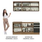 Cozinha Completa Madesa Glamy 180005 Com Armário E Balcão (se