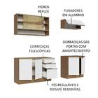 Cozinha Completa Madesa Glamy 200003 Com Armário E Balcão (se