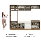Cozinha Completa Madesa Glamy 270010 Com Armário E Balcão (se