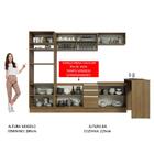 Cozinha Completa Madesa Glamy 315001 Com Armário, Balcão E Ba