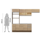 Cozinha Completa Madesa Glamy Marselha 8 Portas 3 Gavetas (se