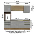 Cozinha Completa Madesa Lux 240002 Com Armário E Balcão - Rus