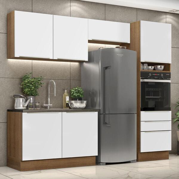 Cozinha Completa Madesa Lux 260005 Com Armário E Balcão - Rus