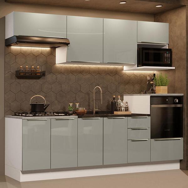 Cozinha Completa Madesa Lux 260007 Com Armário E Balcão - Bra