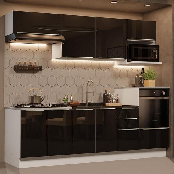 Cozinha Completa Madesa Lux 260007 Com Armário E Balcão - Bra