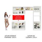 Cozinha Completa Madesa Lux 270001 Com Armário E Balcão – Bra