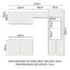 Cozinha Completa Madesa Lux 270001 Com Armário E Balcão - Bra