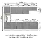 Cozinha Completa Madesa Lux 320004 Com Armário E Balcão - Bra