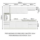 Cozinha Completa Madesa Lux 320004 Com Armário E Balcão - Bra