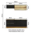 Cozinha Completa Madesa Lux Com Armário E Balcão 5 Portas 2 G