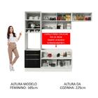 Cozinha Completa Madesa Lux Com Armário E Balcão 6 Portas 3 G