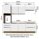 Cozinha Completa Madesa Lux Com Armário E Balcão 6 Portas 5 G