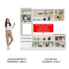 Cozinha Completa Madesa Lux Com Armário E Balcão 7 Portas 3 G