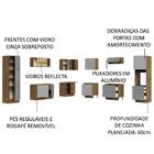 Cozinha Completa Madesa Lux De Canto Com Armário E Balcão - R