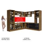 Cozinha Completa Madesa Lux De Canto Com Armário E Balcão - R