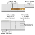 Cozinha Completa Madesa Marcela Com Armário E Balcão (sem Tam