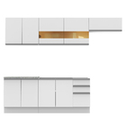 Cozinha Completa Madesa Marcela Com Armário E Balcão (sem Tam