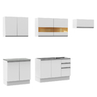 Cozinha Completa Madesa Marcela Com Armário E Balcão (sem Tam