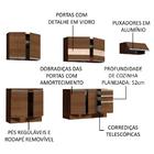 Cozinha Completa Madesa Marcela Com Armário E Balcão (sem Tam