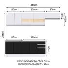 Cozinha Completa Madesa Marcela Com Armário E Balcão (sem Tam