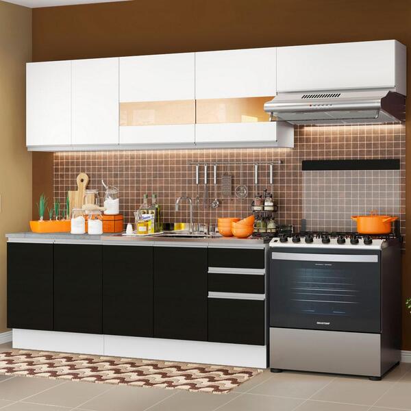 Cozinha Completa Madesa Marcela Com Armário E Balcão (sem Tam