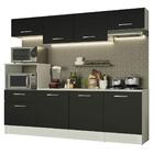 Cozinha Completa Madesa Onix 240001 Com Armário E Balcão - Br