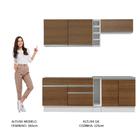 Cozinha Completa Madesa Parma Com Armário E Balcão (sem Tampo