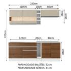 Cozinha Completa Madesa Parma Com Armário E Balcão (sem Tampo