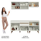 Cozinha Completa Madesa Reims 190001 Com Armário E Balcão - B