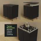 Cozinha Completa Madesa Reims 190001 Com Armário E Balcão - P