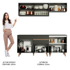 Cozinha Completa Madesa Reims 190001 Com Armário E Balcão - P