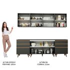 Cozinha Completa Madesa Reims 240002 Com Armário E Balcão - P