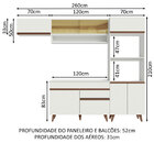 Cozinha Completa Madesa Reims 260007 Com Armário E Balcão - B