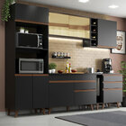 Cozinha Completa Madesa Reims 270001 Com Armário E Balcão - P