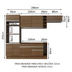 Cozinha Completa Madesa Safira Com Armário E Balcão + Tampo