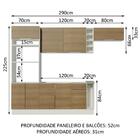 Cozinha Completa Madesa Stella 290002 Com Armário E Balcão