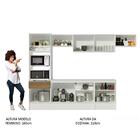 Cozinha Completa Madesa Topazio 300001 Com Armário, Balcão E