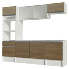 Cozinha Completa Madesa Topazio Com Armário, Balcão E Tampo